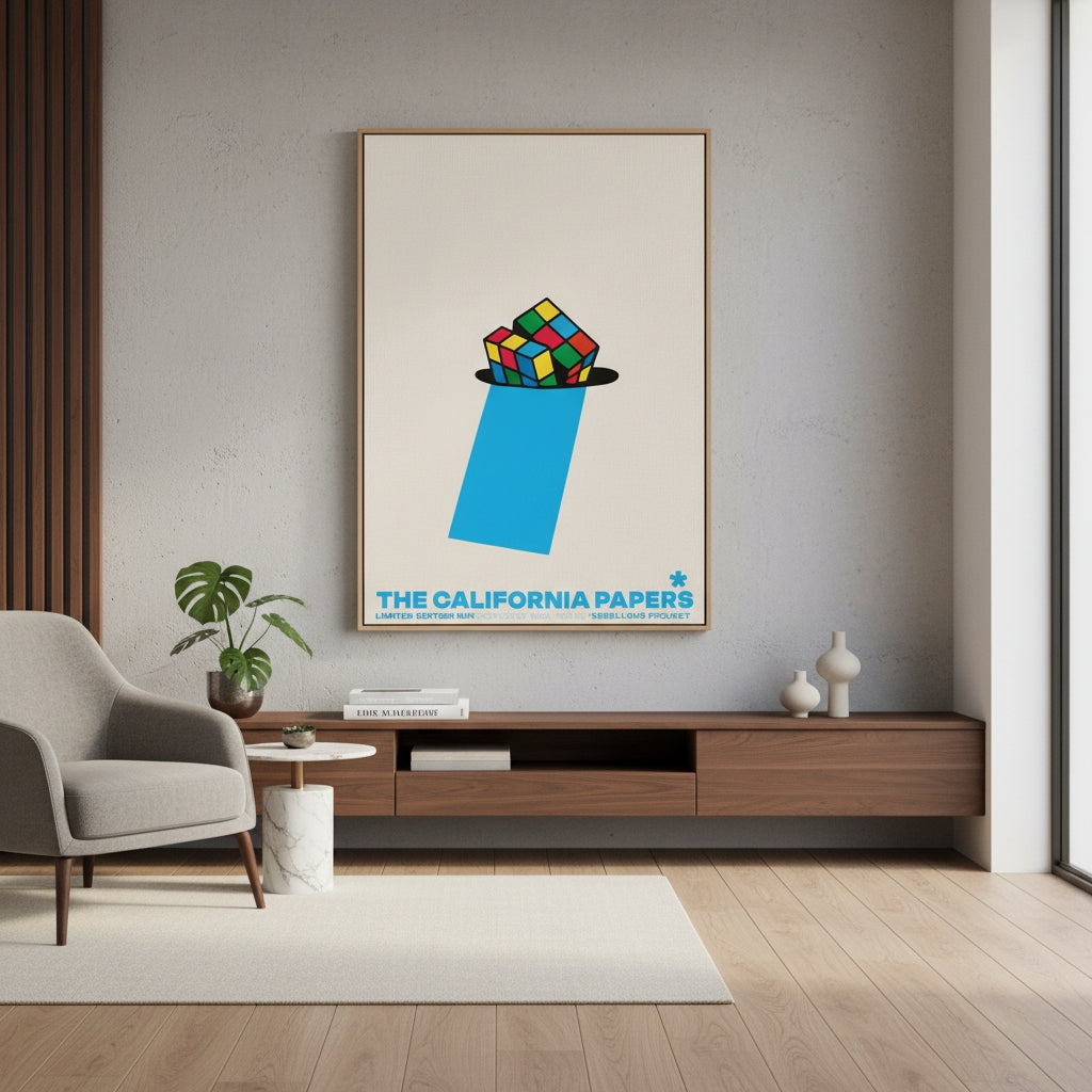 DELIGHTFULLY - California Papers   | YW Float framed canvas