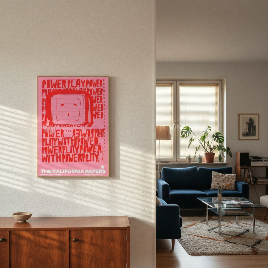 PowerPlay - California Papers   | YW Float framed canvas