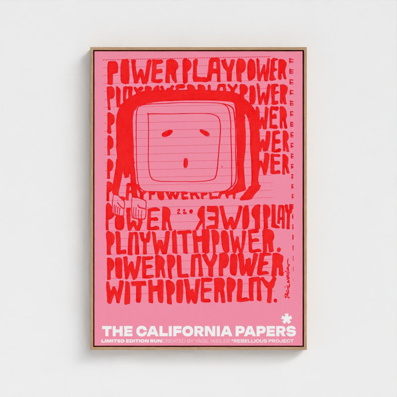 PowerPlay - California Papers — limited-edition art print by Yagil Weiler