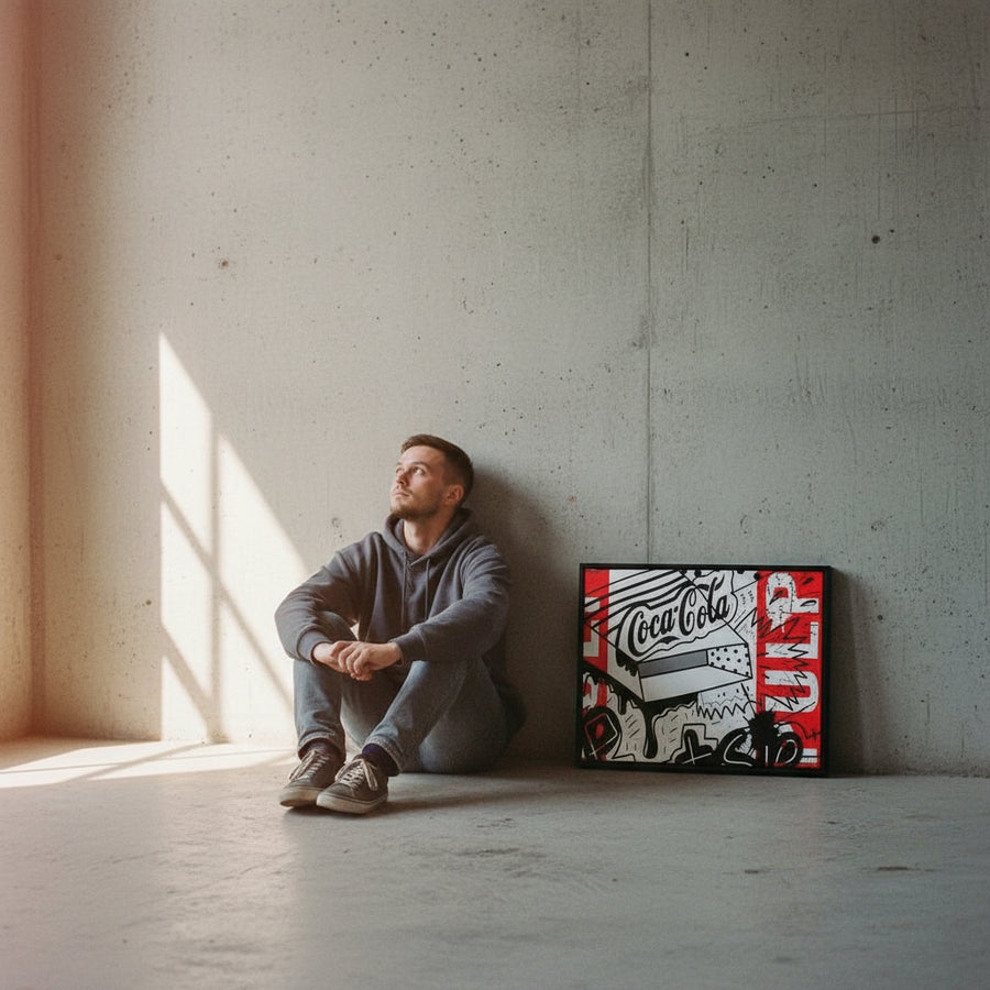Footsie  | YW Float framed canvas