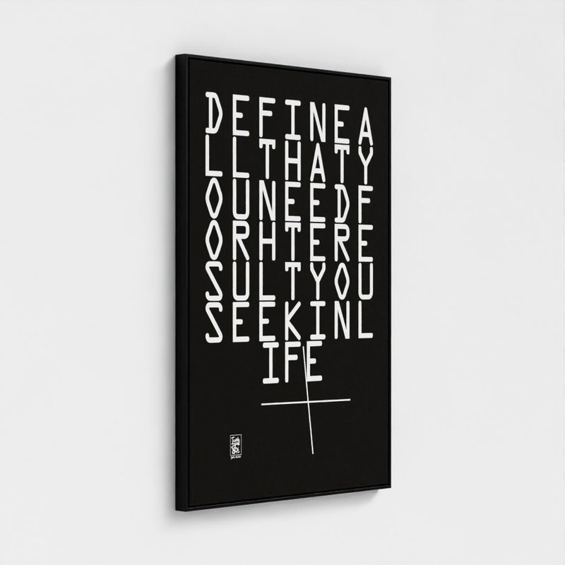 Define All That You Need — limited-edition art print by Yagil Weiler