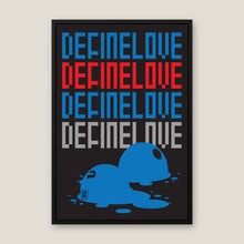 Define Love by Yagil Weiler | Studio Edition 100 × 150 cm float framed canvas, natural wood, black finish | product view