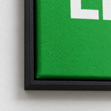 F1 Speed And Ice Creme by Yagil Weiler | Studio Edition float framed canvas | close-up of canvas weave and frame corner