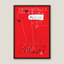 Misfits Under by Yagil Weiler | Studio Edition 100 × 150 cm float framed canvas, dark brown wood | product view