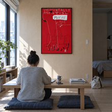 Misfits Under by Yagil Weiler | Studio Edition 100 × 150 cm | in a minimal Tokyo-style apartment