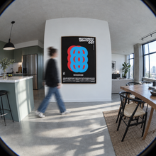 Motion Over Phycology by Yagil Weiler | Studio Edition 100 × 150 cm | wide view in an open-plan apartment
