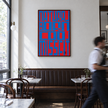Natural Born Misfits by Yagil Weiler | Studio Edition 100 × 150 cm | in a restaurant dining room