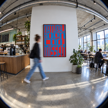 Natural Born Misfits by Yagil Weiler | Studio Edition 100 × 150 cm | wide view in a co-working space