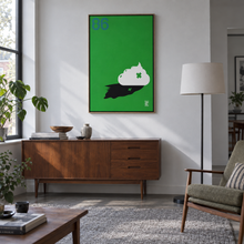Shaved Creme by Yagil Weiler | Studio Edition 100 × 150 cm | in a mid-century living room
