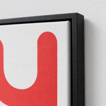 STAR EATIN' SPOON by Yagil Weiler | Studio Edition float framed canvas | close-up of canvas weave and frame corner