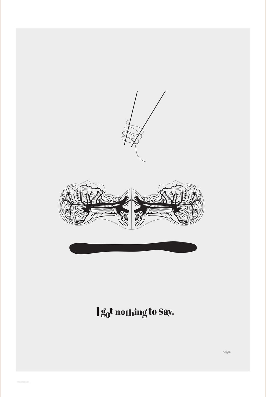 TV Man Got Nothing To Say — Verion | Unframed